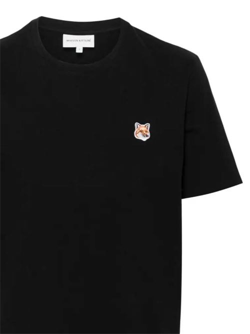 Black cotton soft jersey t-shirt Maison Kitsuné | LM00104KJ0008P199